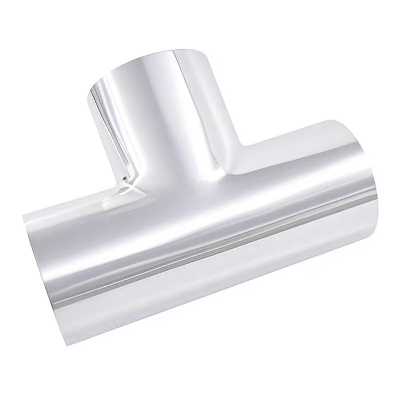 19/25/32/38/45/51/57mm TYPE T Joint Sanitary Pipe OD Butt Weld Tee 3 Way Connection Fittings Polishing 304 Stainless Steel