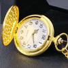 Gold-tone Vintage Pocket Watch & Necklace with "TO MY SON" Engraving - Ideal Father's Day Gift
