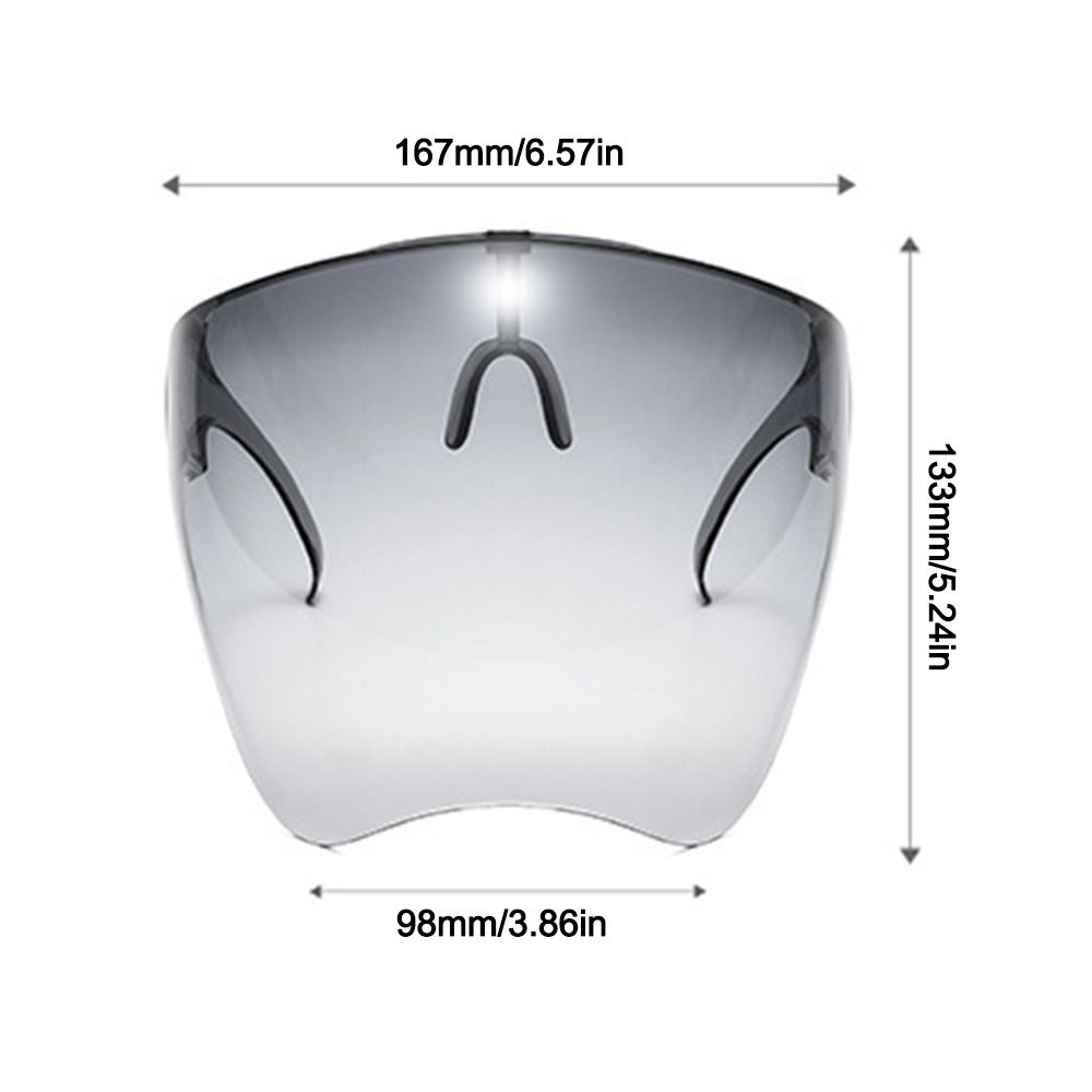 Transparent Protective Face Cover Anti Fog Transparency Goggles New Full Face Mask  Outdoor