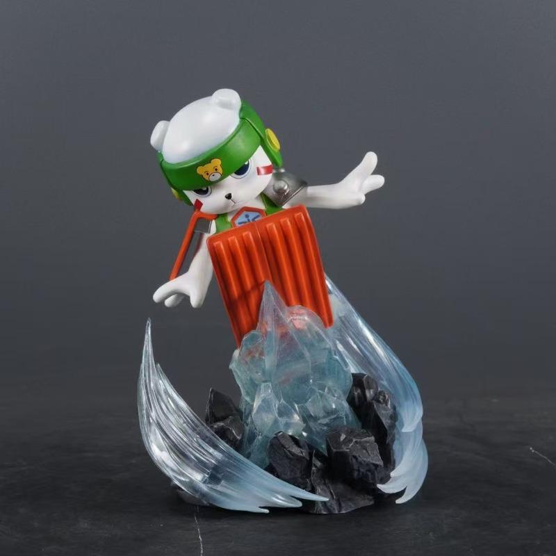 Digimon Frontier Polar Bearmon Gk Snowboarding Figure Pvc Painted Anime Statue Car Desktop Ornament Gift For Anime Fans