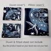Mystical wizard design Bedding Duvet cover sets Duvet covers Pillowcases gifts (1 * Duvet Cover 2 * Pillowcases, without duvet insert)