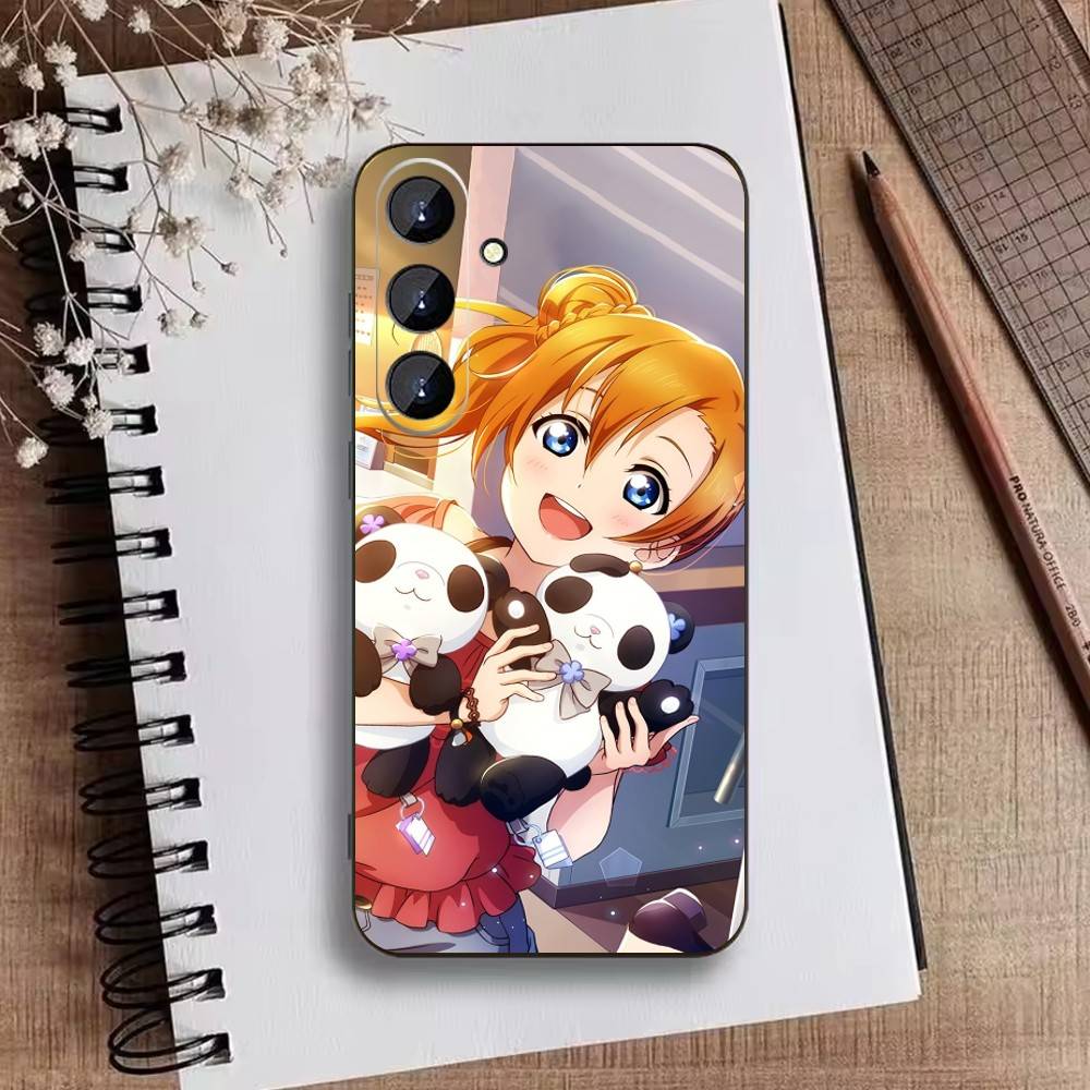 L-Love live-Kousaka Honoka Phone Case For Samsung Galaxy A73,A72,A71,A70,A52,A51 Others Soft Black Cover