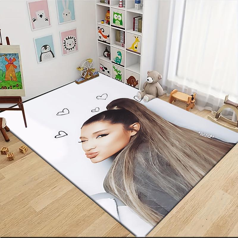 Heartful Ariana Grande Carpet Rug Soft Washable Antislip Home Living Room Sofa Mats Personalized Christmas Rug