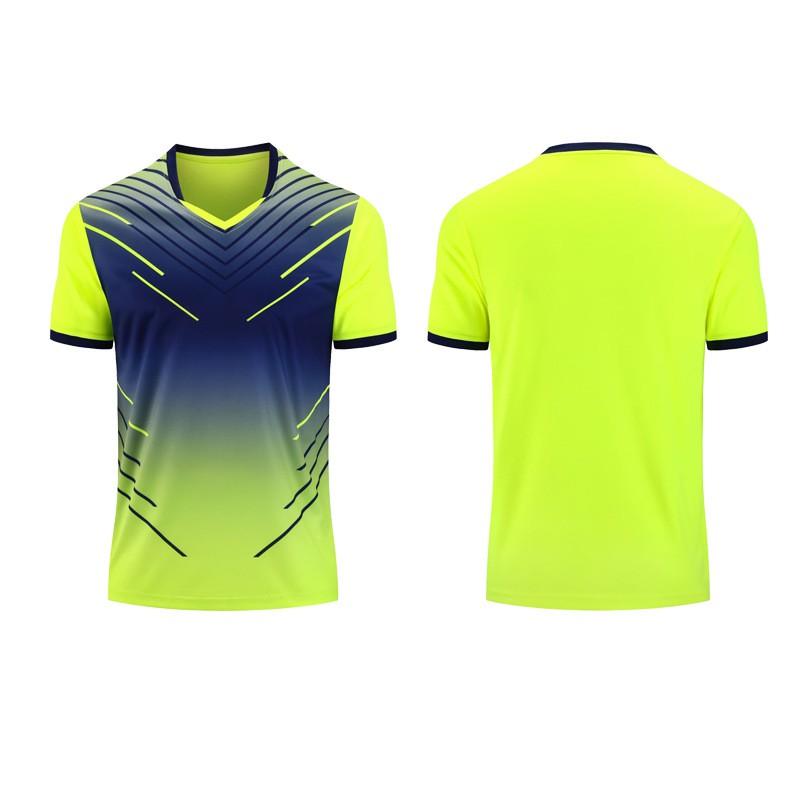 Kids Adult Short Sleeve Sports Shirt Badminton Tennis Track Field Quick Dry Team Uniform