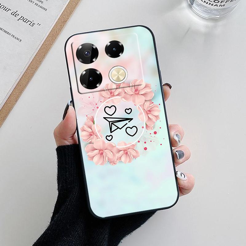 For Infinix Note 40 Pro Case Luxury Painted Back Cover Silicone Soft TPU Phone Case For Infinix Note40 Pro Plus 4G 5G Fundas
