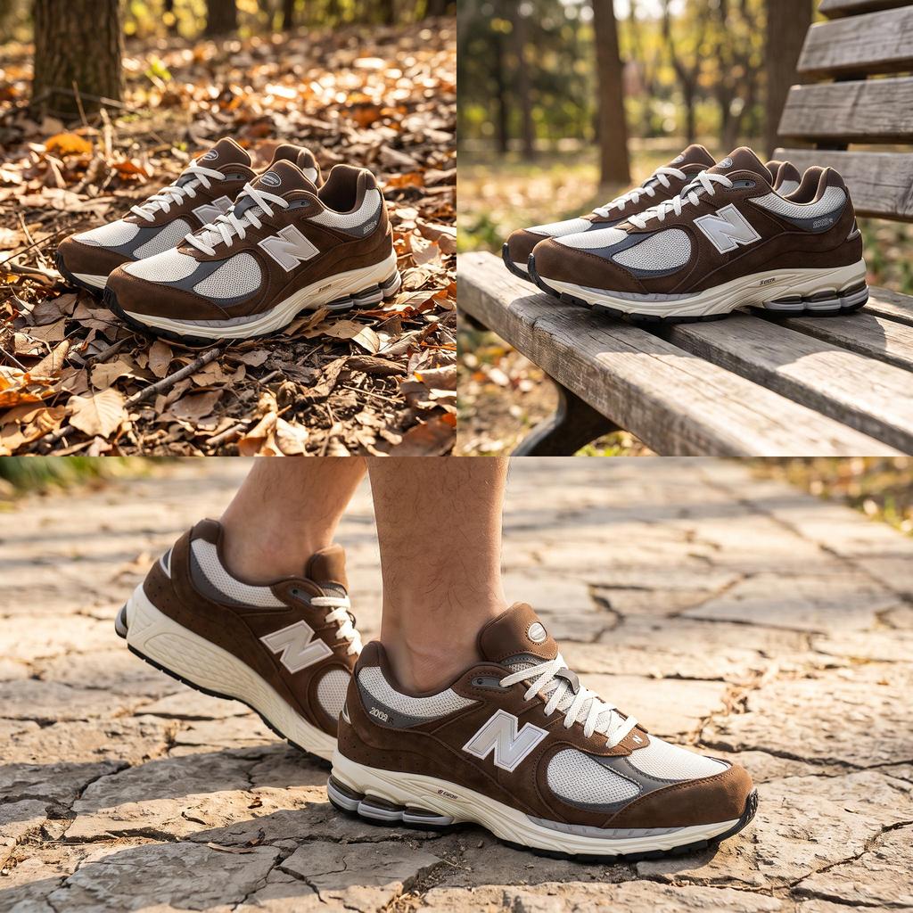 New Balance 2002R Adrift Moonbeam Unisex-Sneaker Braun Castlerock M2002RHS