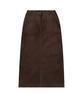 Siyajyu Sist9056 Fatigue Corduroy Long Skirt_Brown