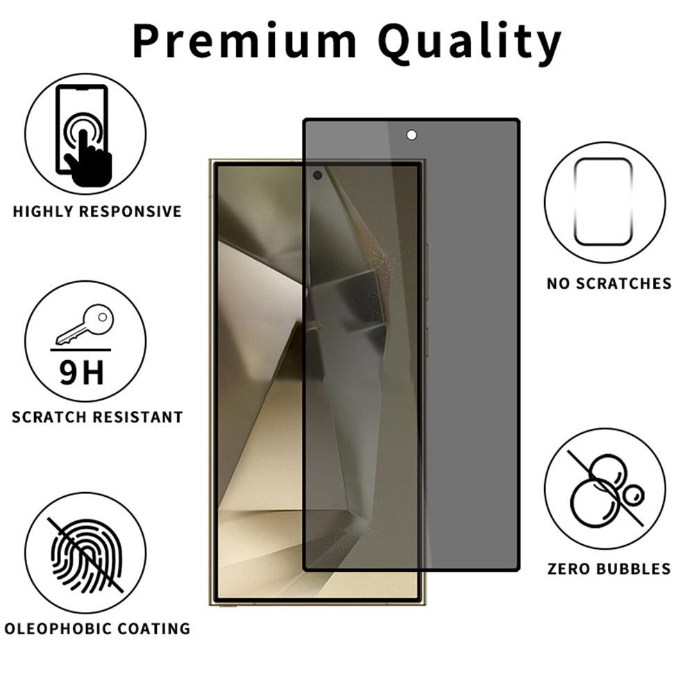 For Samsung Galaxy S25 Ultra Screen Protector 28-Degree Anti-Spy Silk Printing Full Glue Film