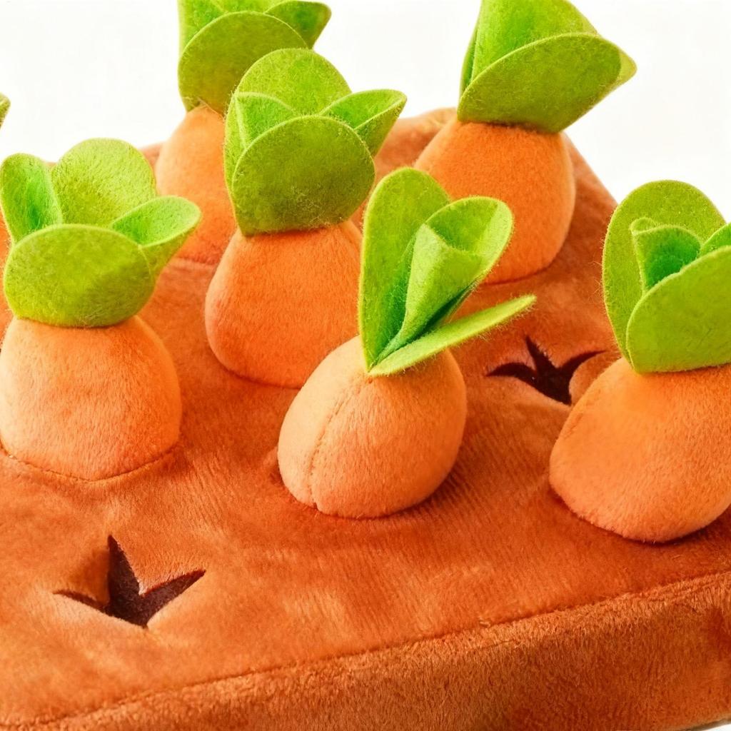 Dog Enrichment Toys Safe Long Lasting Carrot Shape Feeders Treat Dispensing Dog Toy For Puppy Pet Indoor Outdoor Home Snack Play