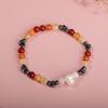 Hematyt, różowy kwarc, perła, cytryn, agat karneol, czerwony agat, bransoletka z kamienia naturalnego