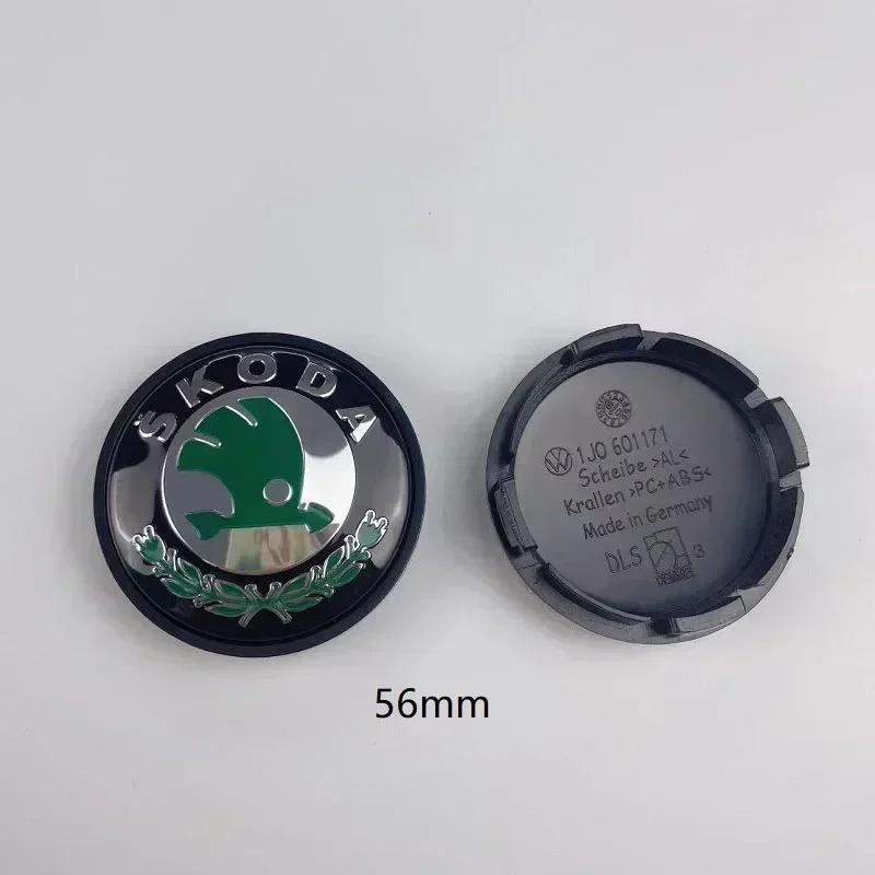 

Car Sticker 2025 New 4Pcs 56MM Wheel Hub Center Caps For SKODA Octavia Superb Kodiaq Superb Fabia Rapid Xindong Yeti 56MM 4PCS