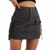 Fashion Summer Women's Short Cargo Skirts Pockets Solid Color Mini Casual Hip Lift Ladies Skirts Ladies Elegant Slim Fit Clothing