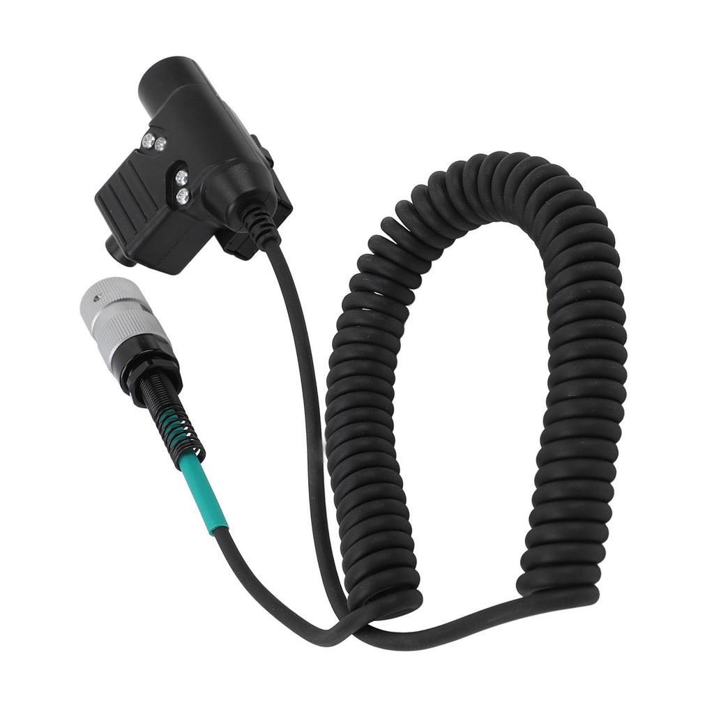 6PIN U94 Adapter Push To Talk Talkabout Radio Cable Plug Headset Connector for PRC?152 Talkabout