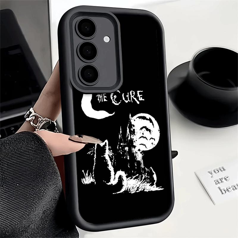 Phone Case for Samsung Galaxy A17 A16 A15 A14 A13 Black Cat Witch Aesthetics A56 A36 A26 A55 A35 A25 A54 A34 A24 A53 A33 A23 A07