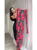 2025 Autumn European Floral Midi Dress In Picture Color