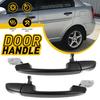 Rear Outside Door Handle Set Black For Hyundai Accent Primed 2006-2011 DS545