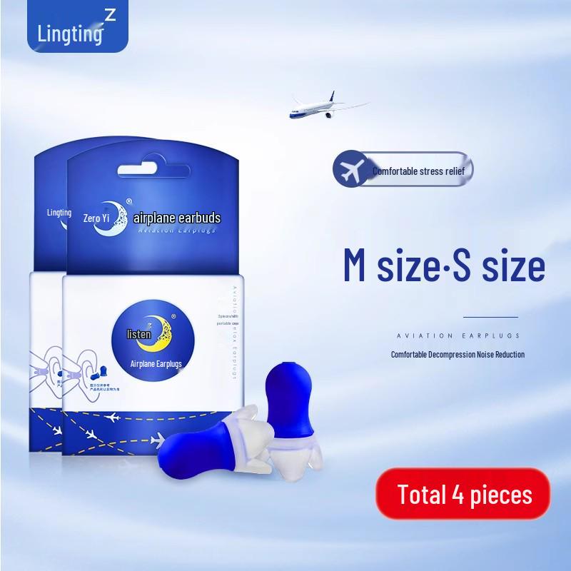 Lingting Noise-Canceling Airplane Earplugs: Pressure-Reducing Soundproofing for Men, Women, and Children