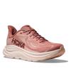 HOKA Clifton 10 Wide Running Size Salmon Pink X Greyish Pink Women's Shoes, 25.0,