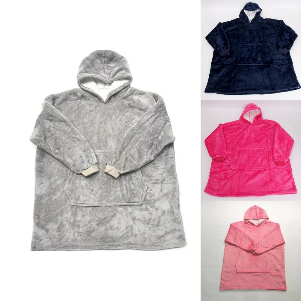 Warm And Cozy Oversized Blanket Hoodie For Adults And Kids With Giant Pocket