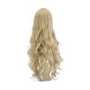Cosplay Wig, Gold Gray, Long, Curly, Wavy, Heat-Resistant, Universal Wig with Side Bangs, Fluffy, Costume, Event, Wig Net Included