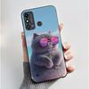 Phone Case For ZTE Blade A53/A53 Plus/Optus X Delight 2 Jelly Soft Black Cover Cute Printed Pattern Rabbit Lamp Penguin Casing