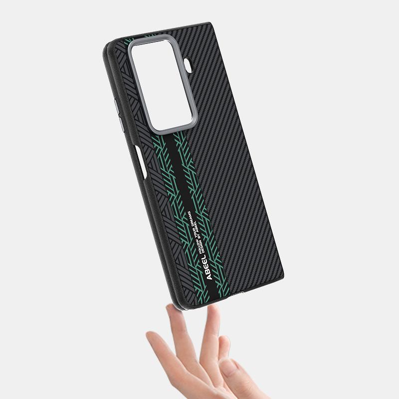 ABEEL For Honor Magic Vs3 5G Case PC + TPU + Aluminum Alloy + PU Leather Slim Phone Back Cover Magnetic Case