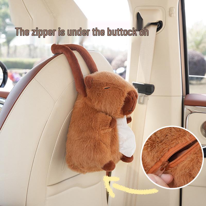 Capybara Car Hanging Tissue Box Holder