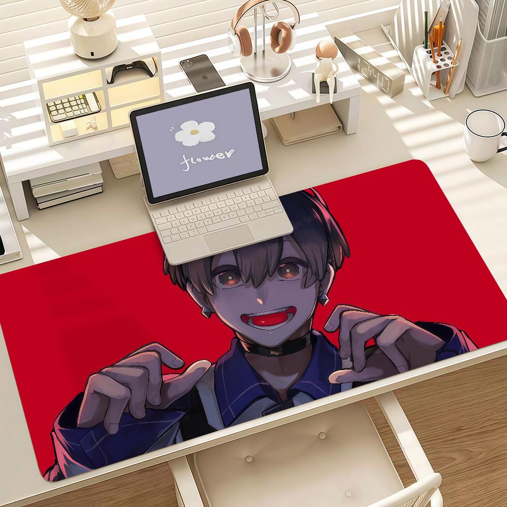 Virtual Idols MMilgram Amane Mouse Pad Anti Slip Rubber Edge Locked Thickened Laptop Gaming Desk Mat