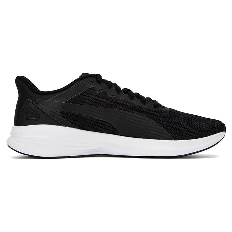 Puma Transport Modern Synthetic Leather Low-Top Running Shoes Unisex sneaker Black White 377030-01
