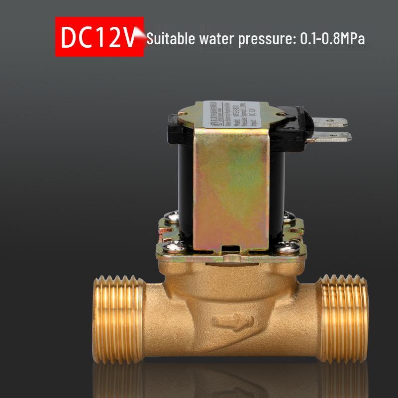Hochtemperaturbeständiges Kupfer Edelstahl Magnetventil 12V/24V/220V für Wasser Ein- und Auslass