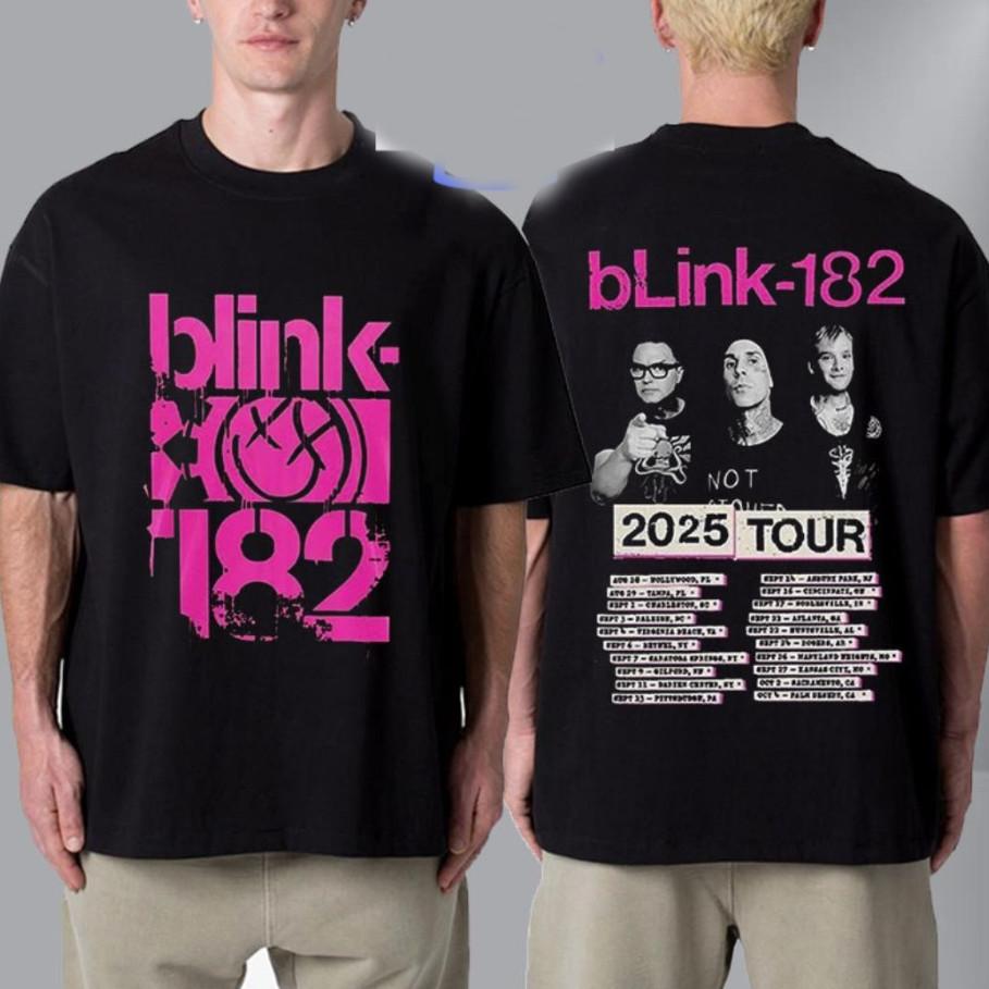Blink182 Missionary Impossible Tour 2025 Tshirt size S5XL Unisex T-Shirt XL