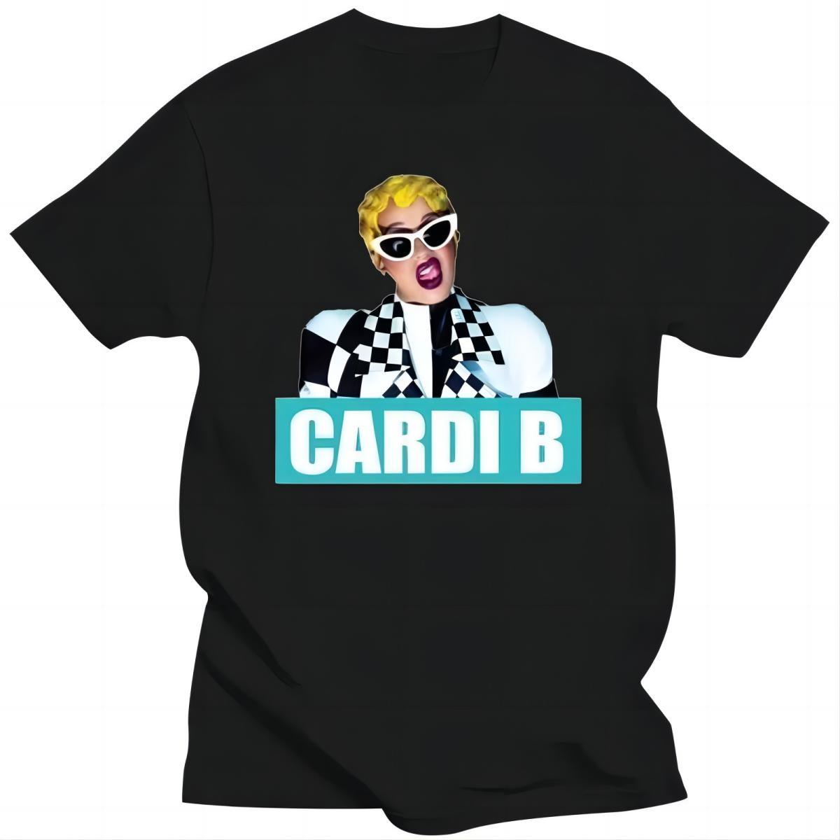 Fashionable-Cardi-B-T-Shirt M чёрный
