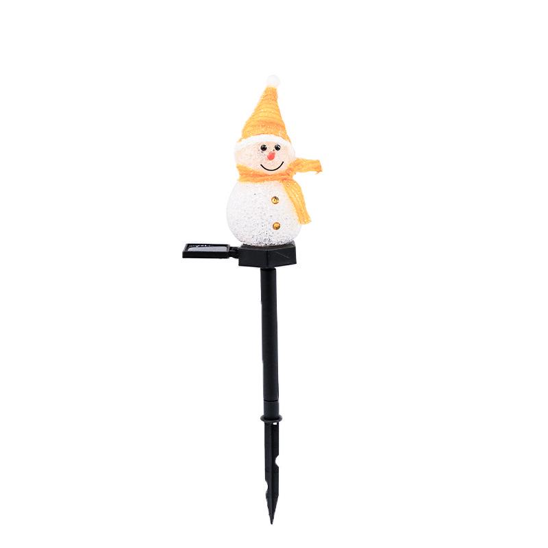 2024 Outdoor Solar Snowman LED Lights – Waterproof, Courtyard Christmas Decoration, Ground Insert, String Lighting