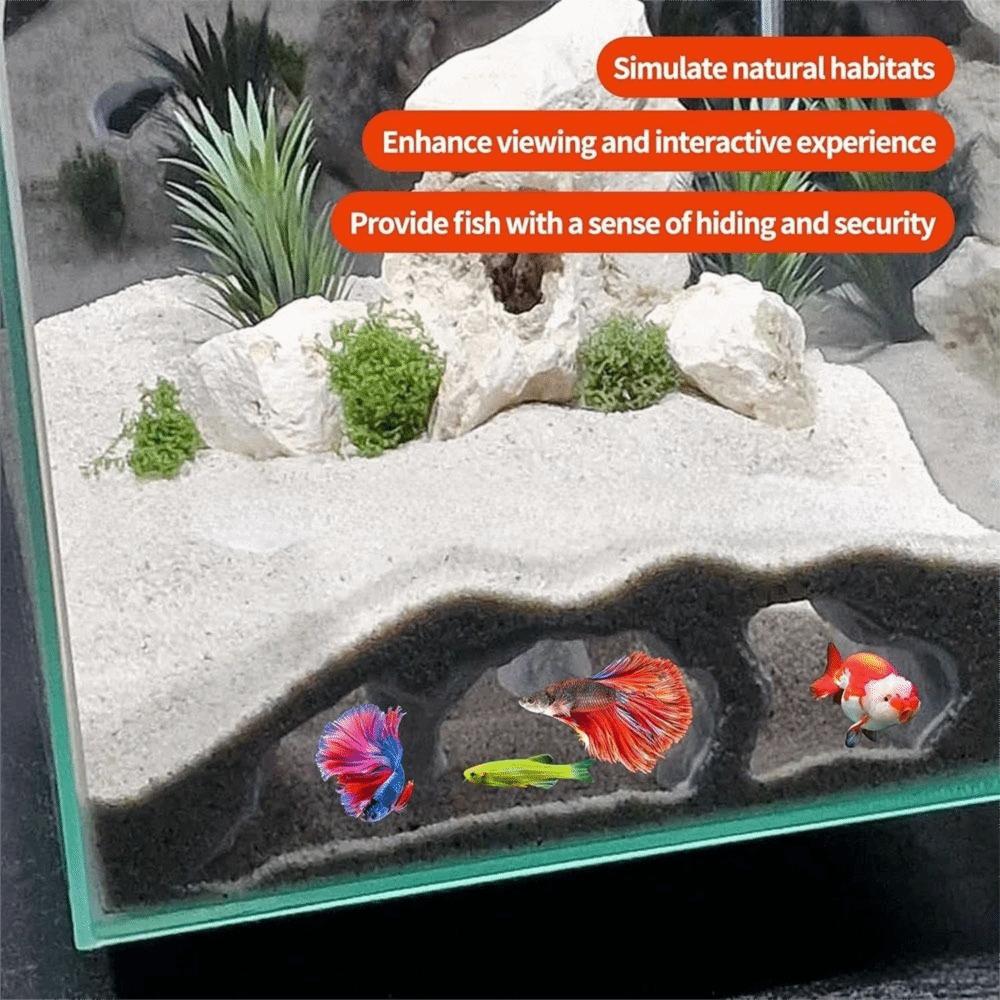 Safe Fish Tank Underground Cave Rest Fish Hideout Stones House  Fish Tank Decorations