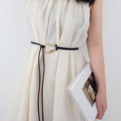 Cinto Feminino Yousheng Couro Sintético Cintura Ajustável Modelador de Cintura Design Minimalista Vestidos Camisas Suéteres Faixa de Cintura Casual
