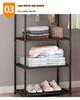 Minimalist Wrought Iron Coat Rack for Bedroom & Hallway