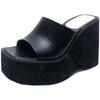 Sandali Piattaforma da Donna Taglia Grande 43 Scarpe Zeppa Monocolore Tacco Alto Tacco Alto Punta Aperta Stile Sexy Sandalias Mujer Sandali Estivi Eleganti