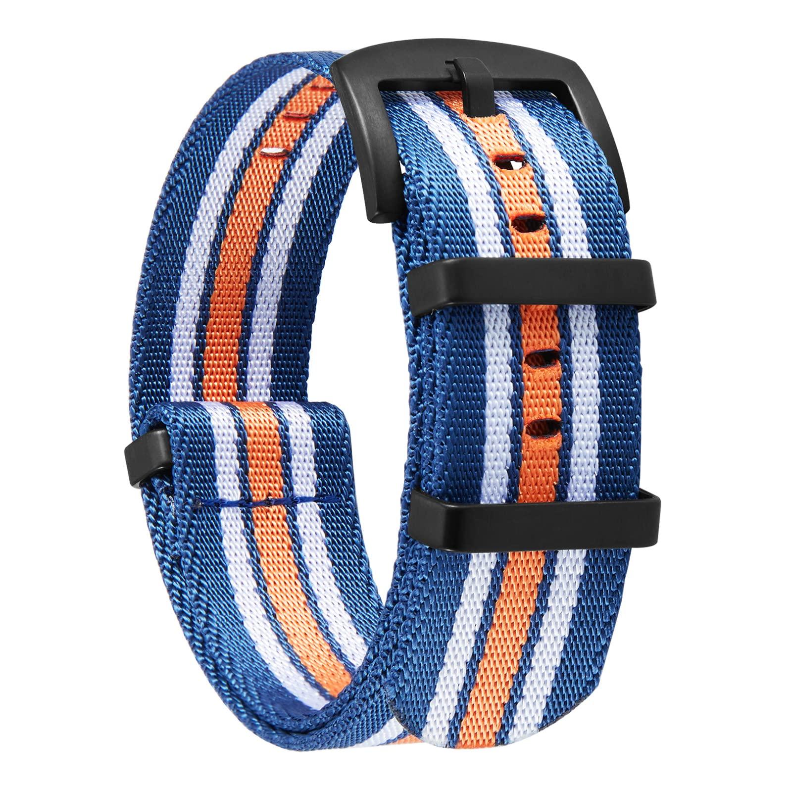 

BINLUN Watch Strap Nylon Thick, 0.7 inch (18 mm), 0.8 inch (20 mm), 0.9