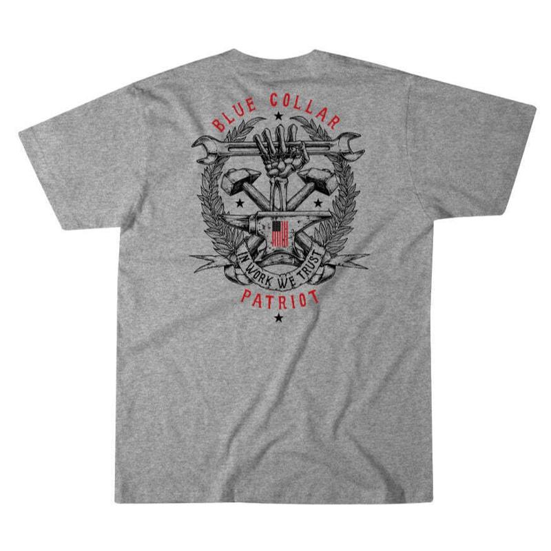 Howitzer Style Unisex s T Shirt Blue Collar Unite Military Grunt MFG