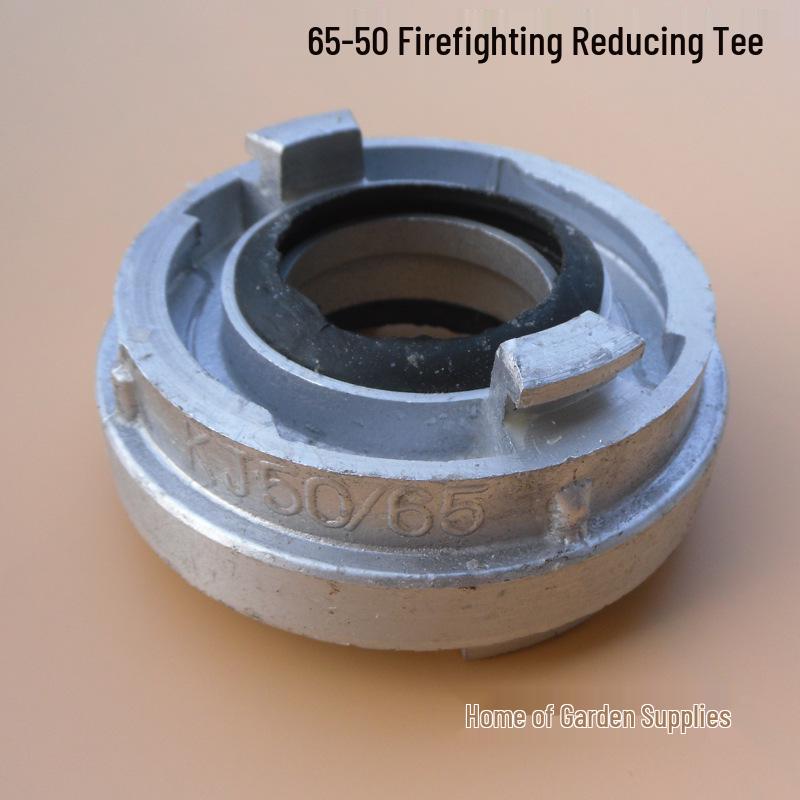 65 RPM Fire-Reducing Water Hose Adapter: 2.5 inch to 2 inch Unequal Diameter Connector 65 to 50 mm