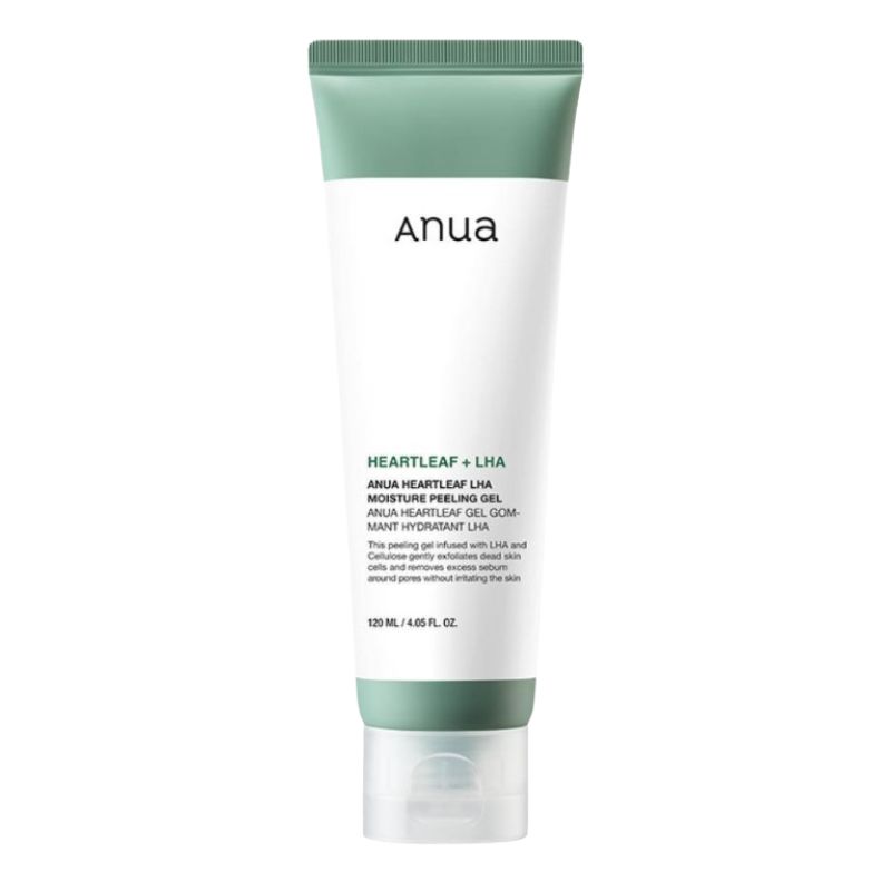 Anua Heartleaf LHA Moisture Peeling Gel 120ml with LHA 4-Derivative System, Heartleaf 10%, Cellulose & Moisture Care