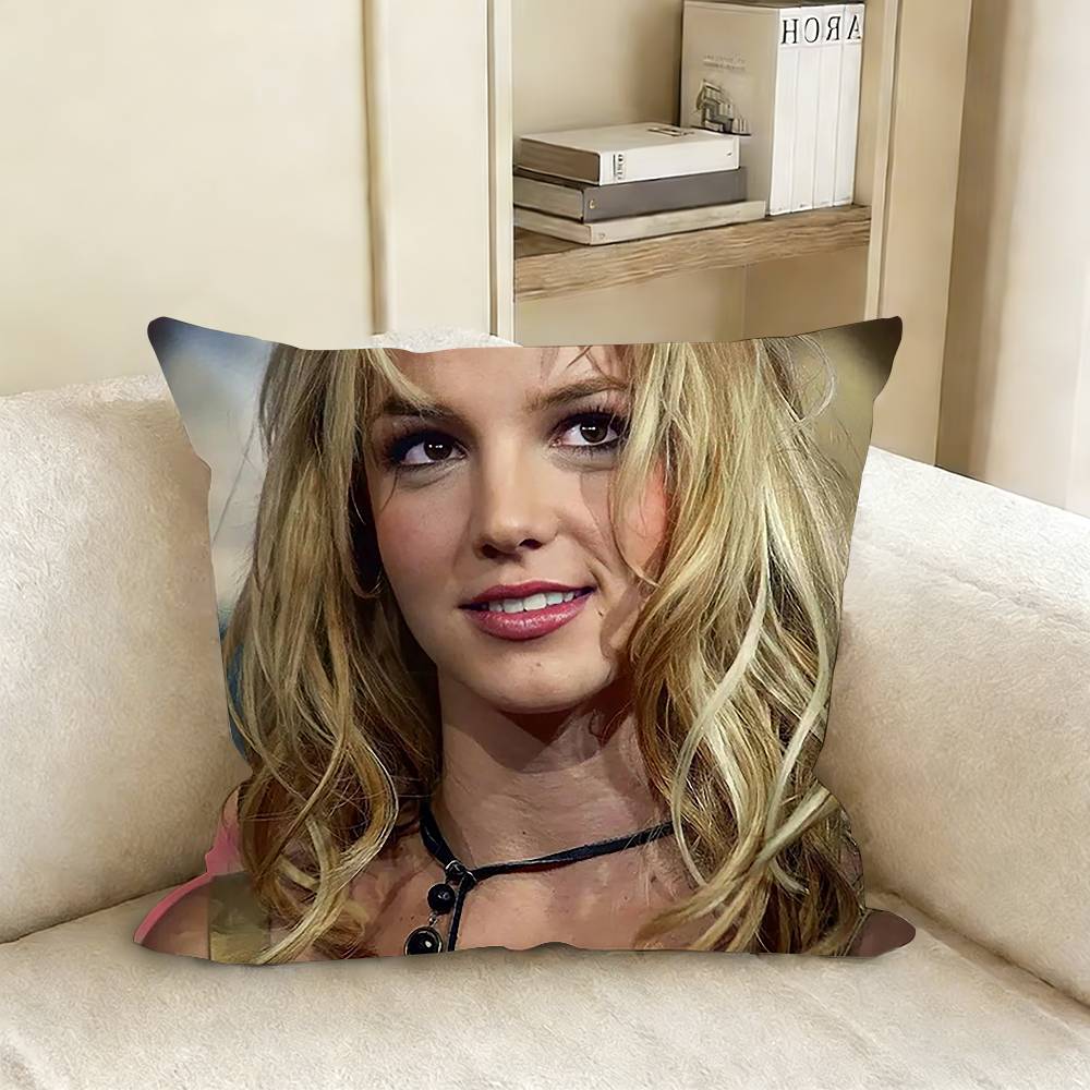 BBritney SSpears Pillow Case Living Room Sofa Cushion Cover Suitable For Home Bedroom Room Decoration
