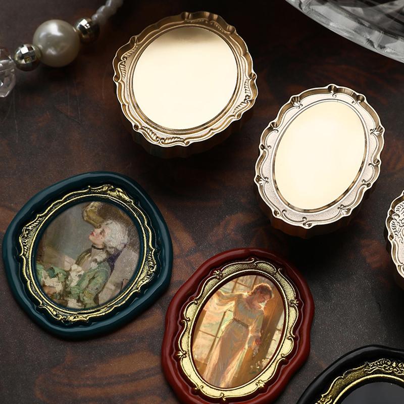 Matte Photo Frame Stamp Sealing Wax Stamp Head Fire Paint Lacquer Copper Seal Wax Stamp Heads Envelope Wedding Party Invitation