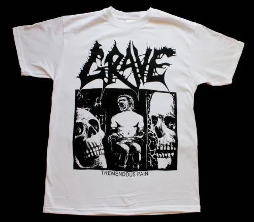 Unisex Short Sleeve Crew Neck Cotton T Shirt Grave Tremendous Pain XL