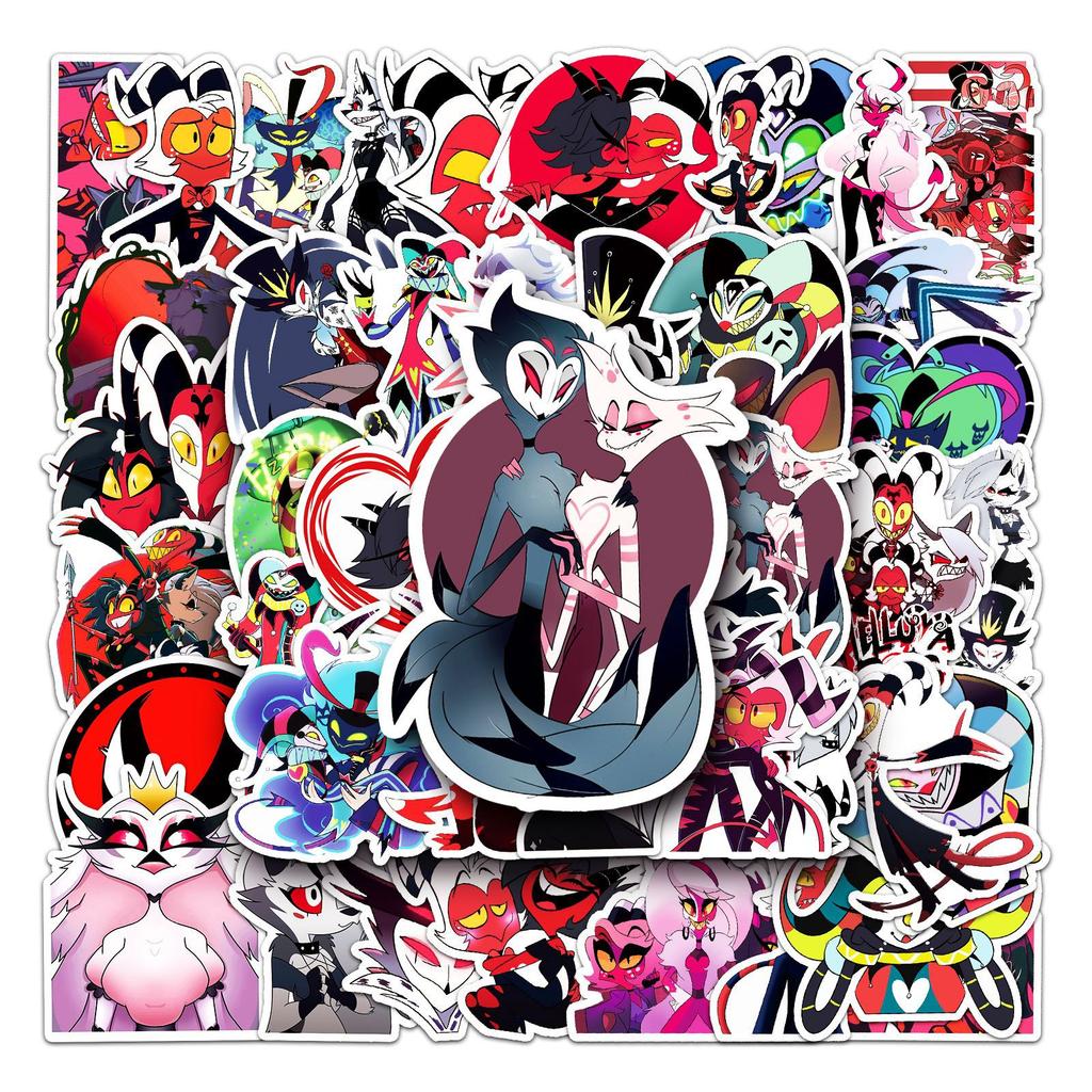 50 Pictures of Extremely Evil Boss Doodle Cartoon Cartoon Game Children's DIY Mobile Phone Case Suitcase Stickers Waterproof