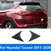 Rear Window Side Spoiler Wing Cover Trim For Hyundai Tucson 2015-2018   Carbon Fiber Exterior Accessories Car Styling