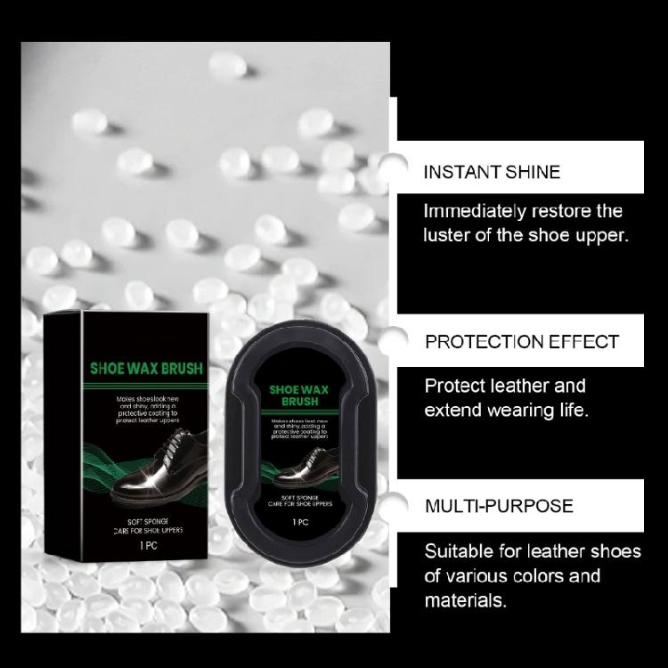 Leather Cleaning Sponge Brush for Shoes, Wax, Maintenance Care, Shine Polish, Artifacts, Cleaner, Shoe Care Tool