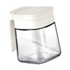 Spice Jar Glass Transparent Salt Sugar Pepper Seasoning Container Bottle for Home Kitchen White