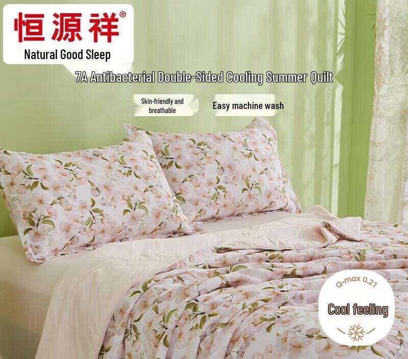 

Hengyuanxiang 7A Antibacterial Cooling All-Season Quilt Set