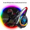 Y21 Bluetooth Helmet Headset: Waterproof, Dustproof, RGB Lights, Heavy Bass